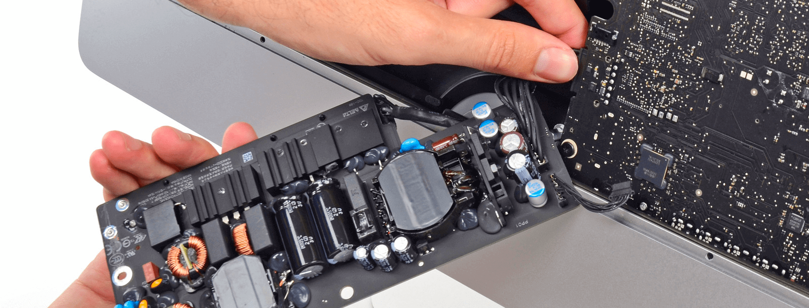 Ремонт imac 21' A1418 после удара молнии
