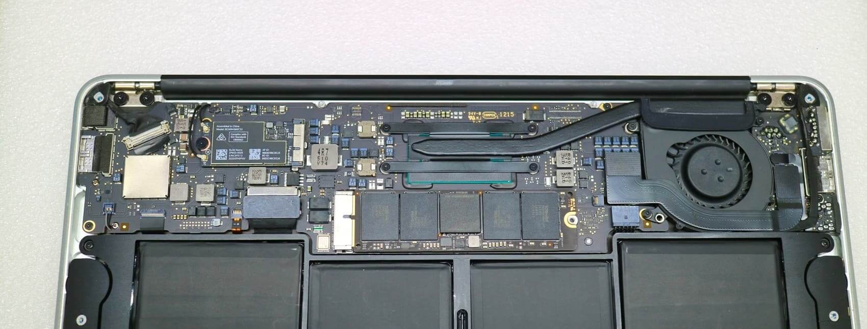 Замена процессора в macbook air A1465 2015 MJVP2