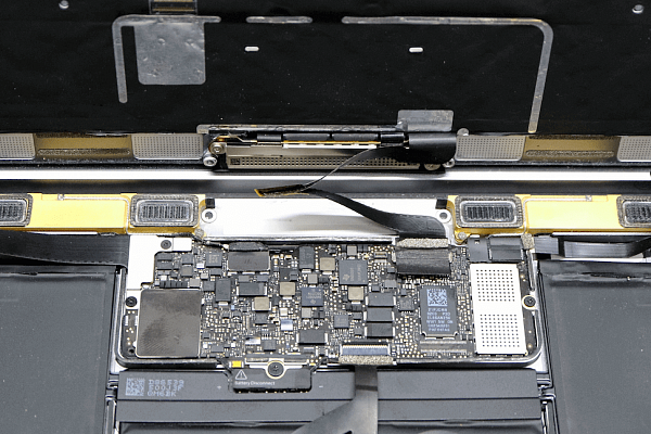 Подключение модуля матрицы в macbook 12