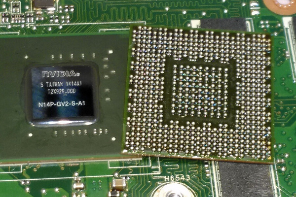 Замена чипа видео в ноутбуке LENOVO